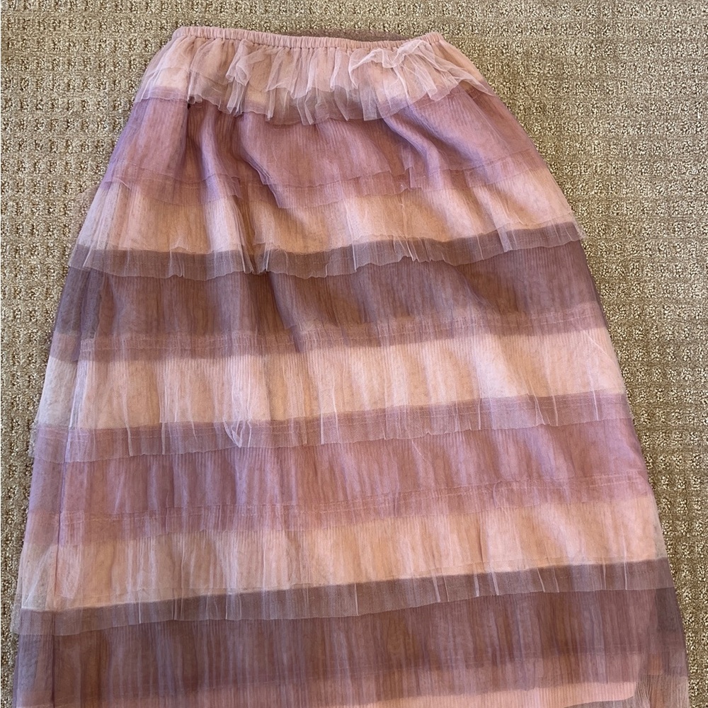 Storia Layered Tulle Skirt - Pink and Purple